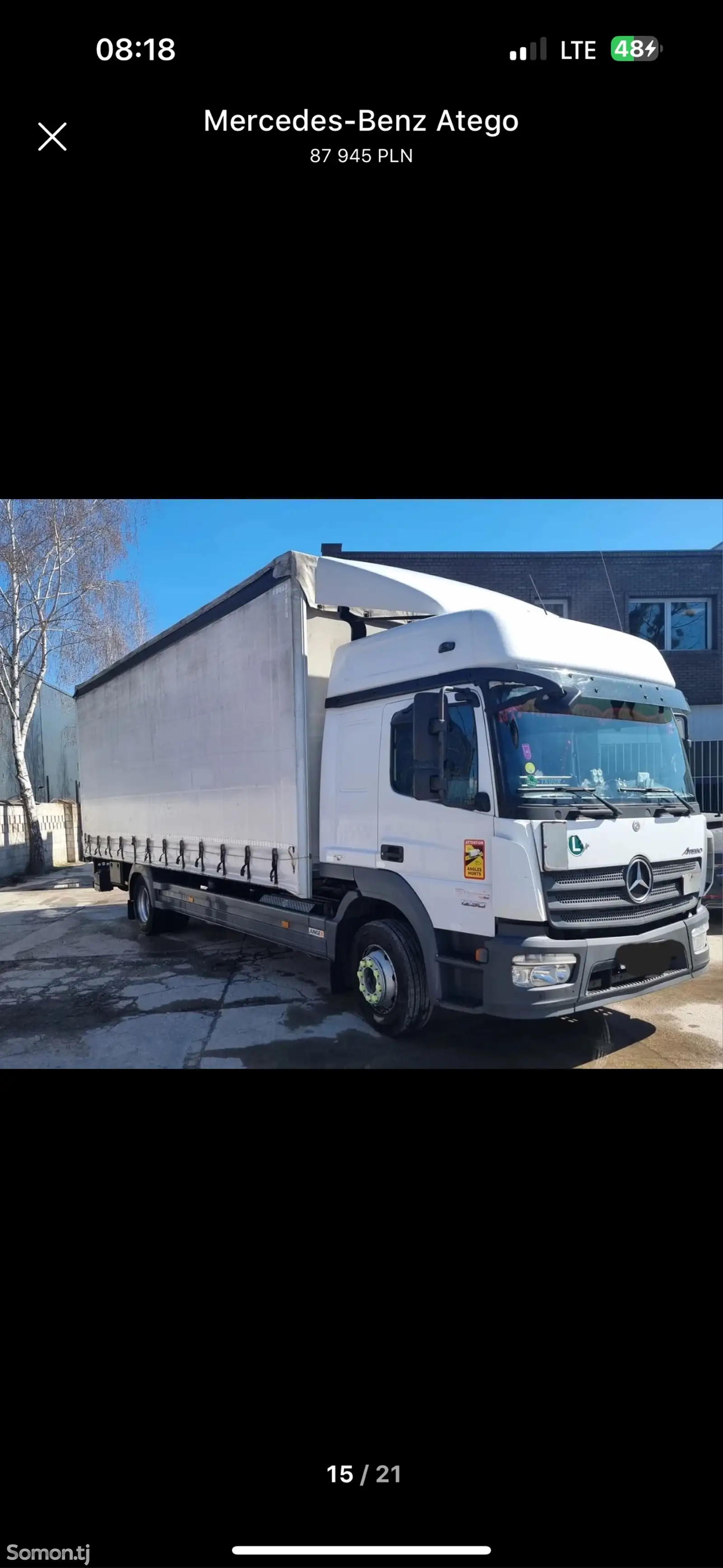 Бортовой грузовик Mercedes-Benz Atego 1230, 2015-10