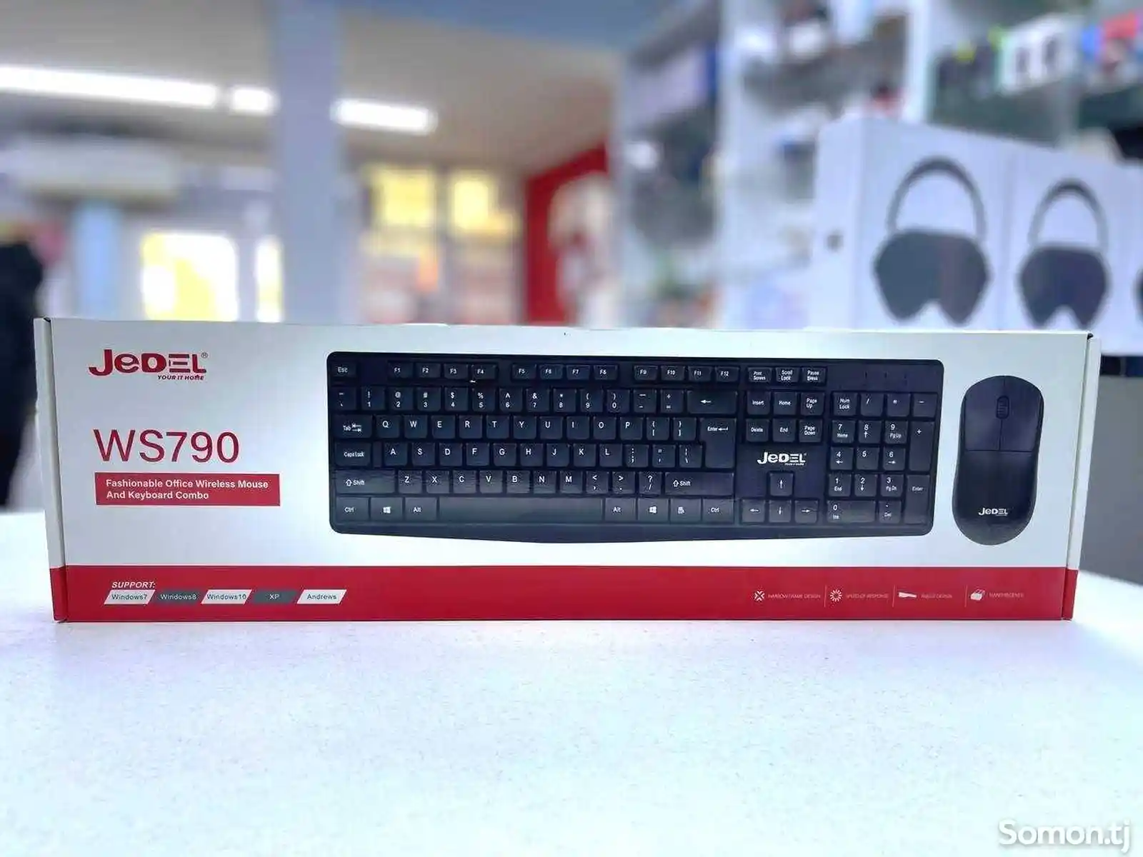 Беспроводная клавиатура с мышкой Jedel WS790-1