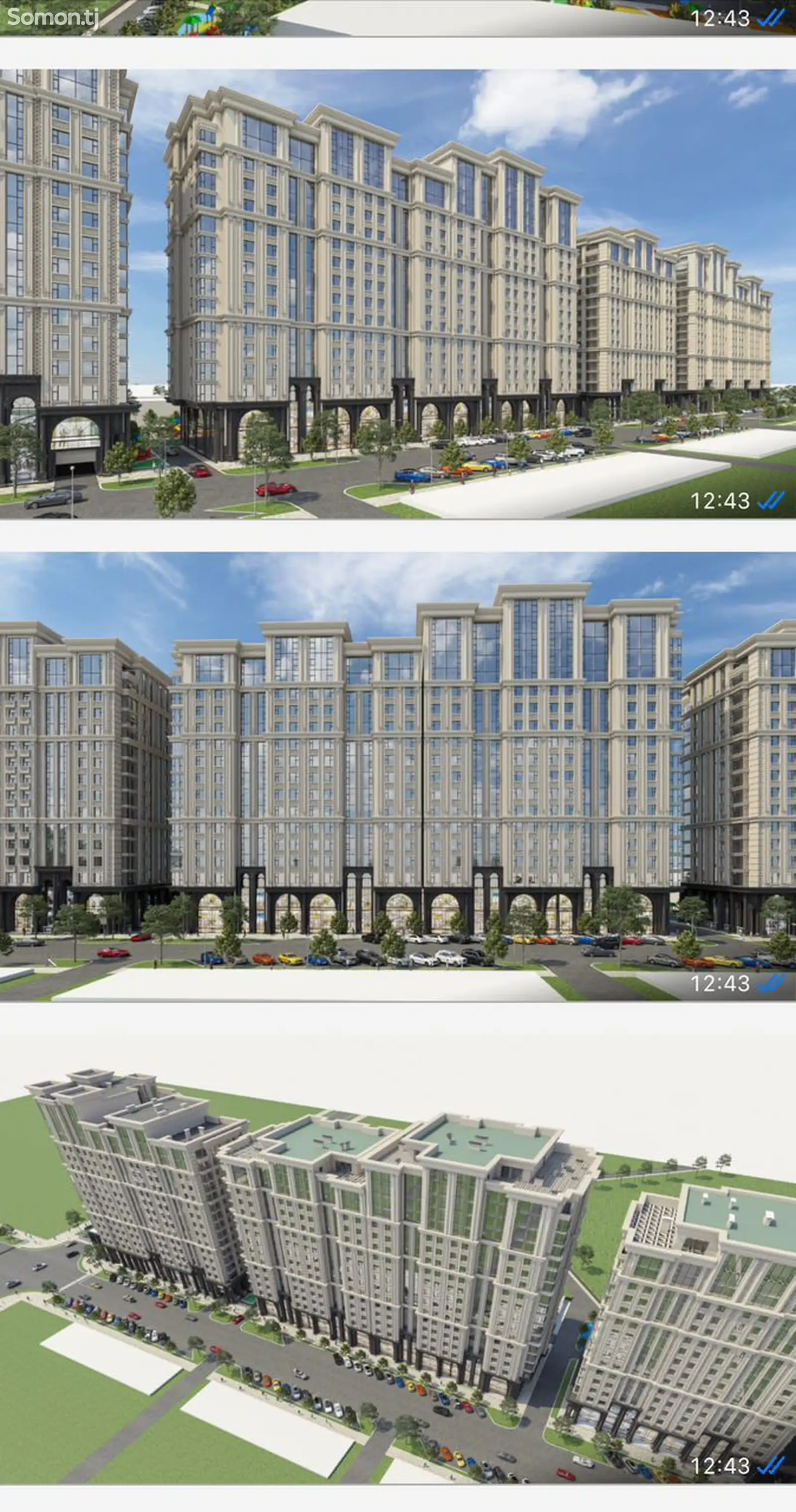 1-комн. квартира, 11 этаж, 53 м², Шохмансур