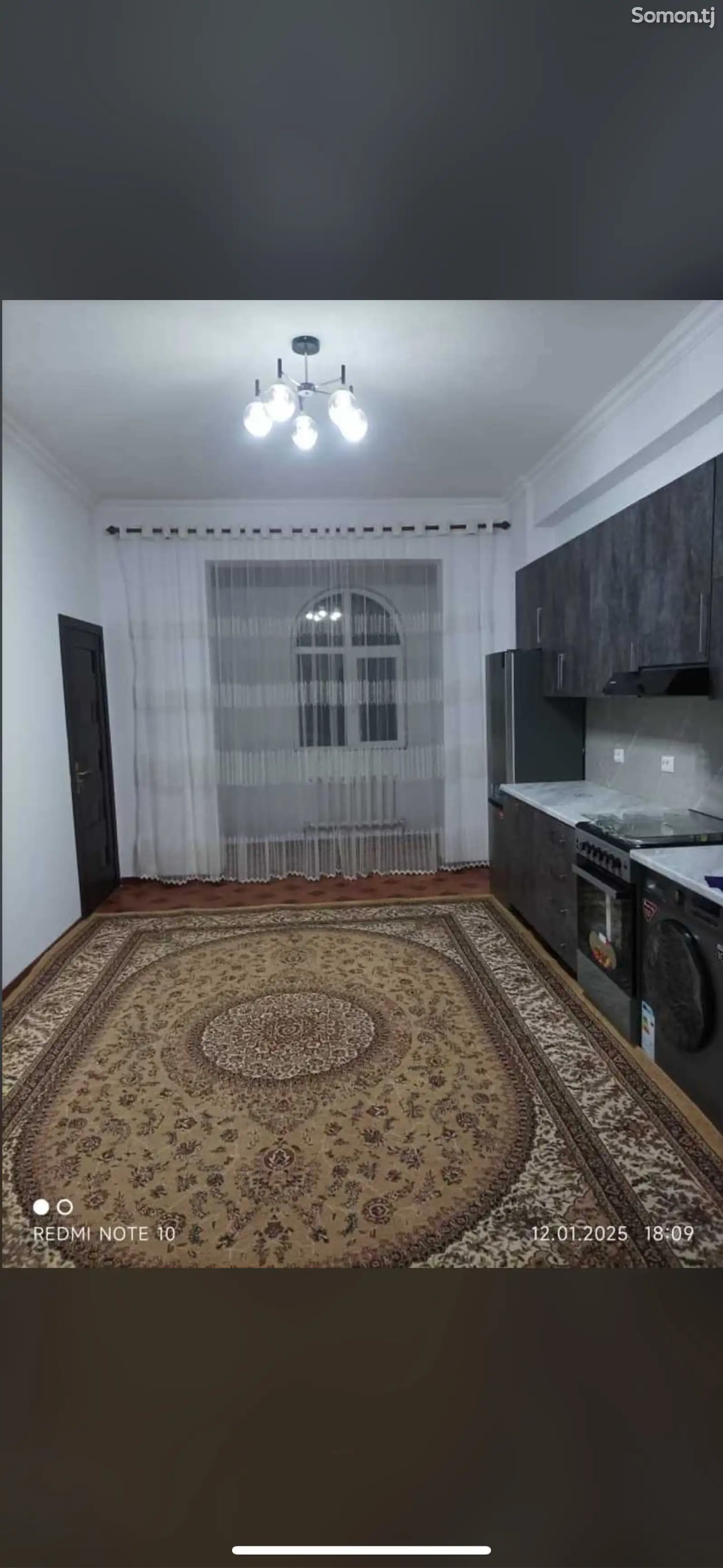 2-комн. квартира, 12 этаж, 75м², Сомони-1