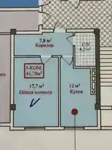 1-комн. квартира, 3 этаж, 42 м², 14-15мкр-14