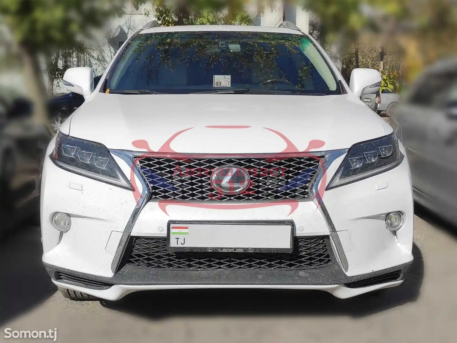 Передние фары 3 линзовые в стиле 2021 на Lexus RX350 2010-2