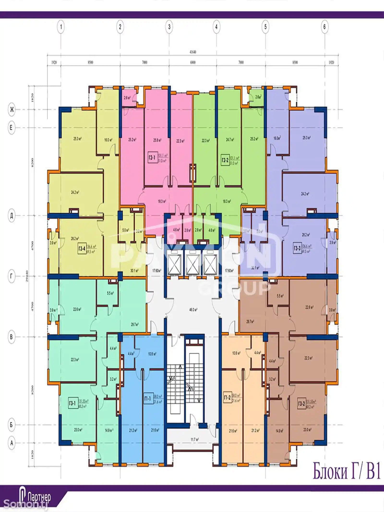 3-комн. квартира, 17 этаж, 131 м², Улица Айни, Бустон сити-12