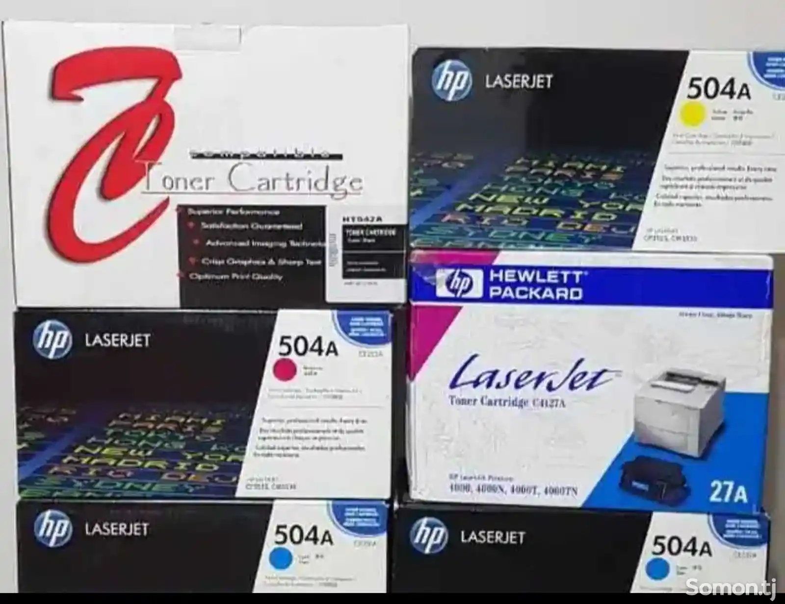 Цветной принтер Xerox с картриджами-1