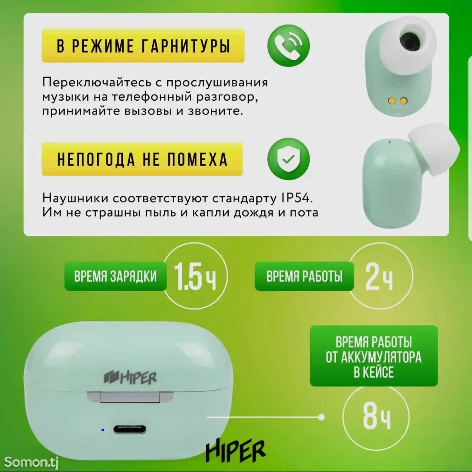 Беспроводные Наушники HIPER-5