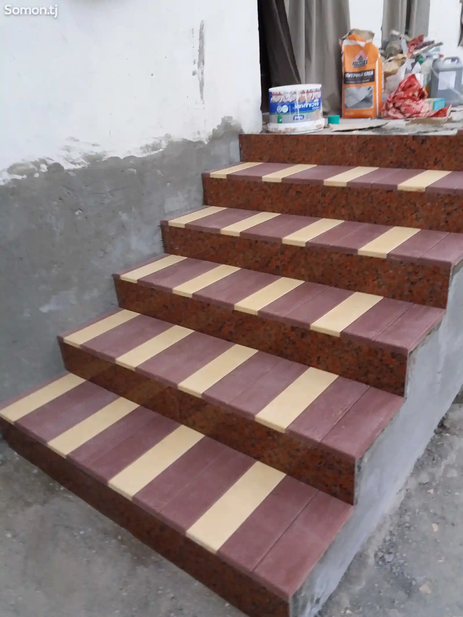 Укладка декоративных ступеней и лестниц-9