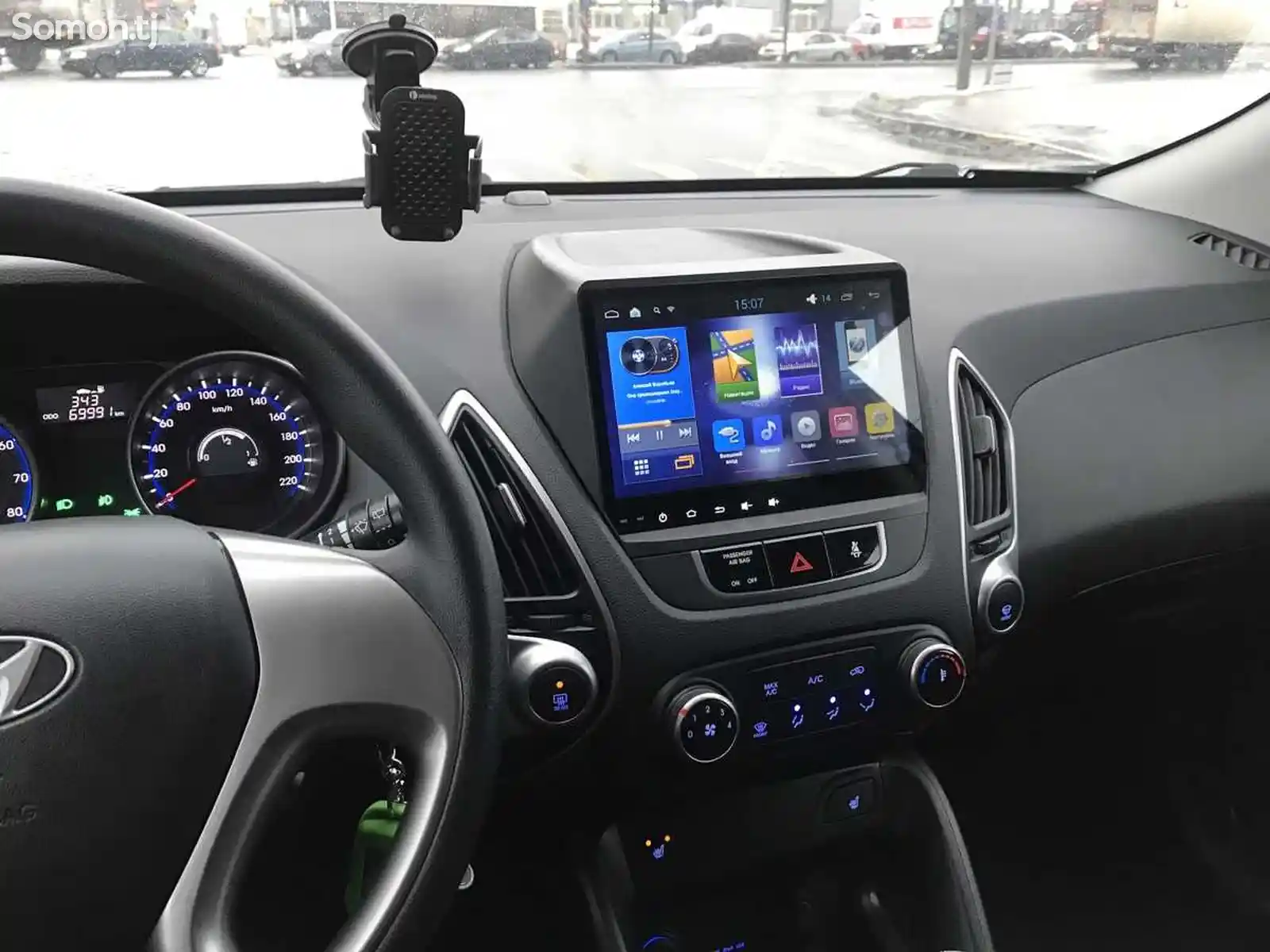 Андроид магнитола 10 дюйма для Hyundai Tucson и ix35 2009-2015г-3
