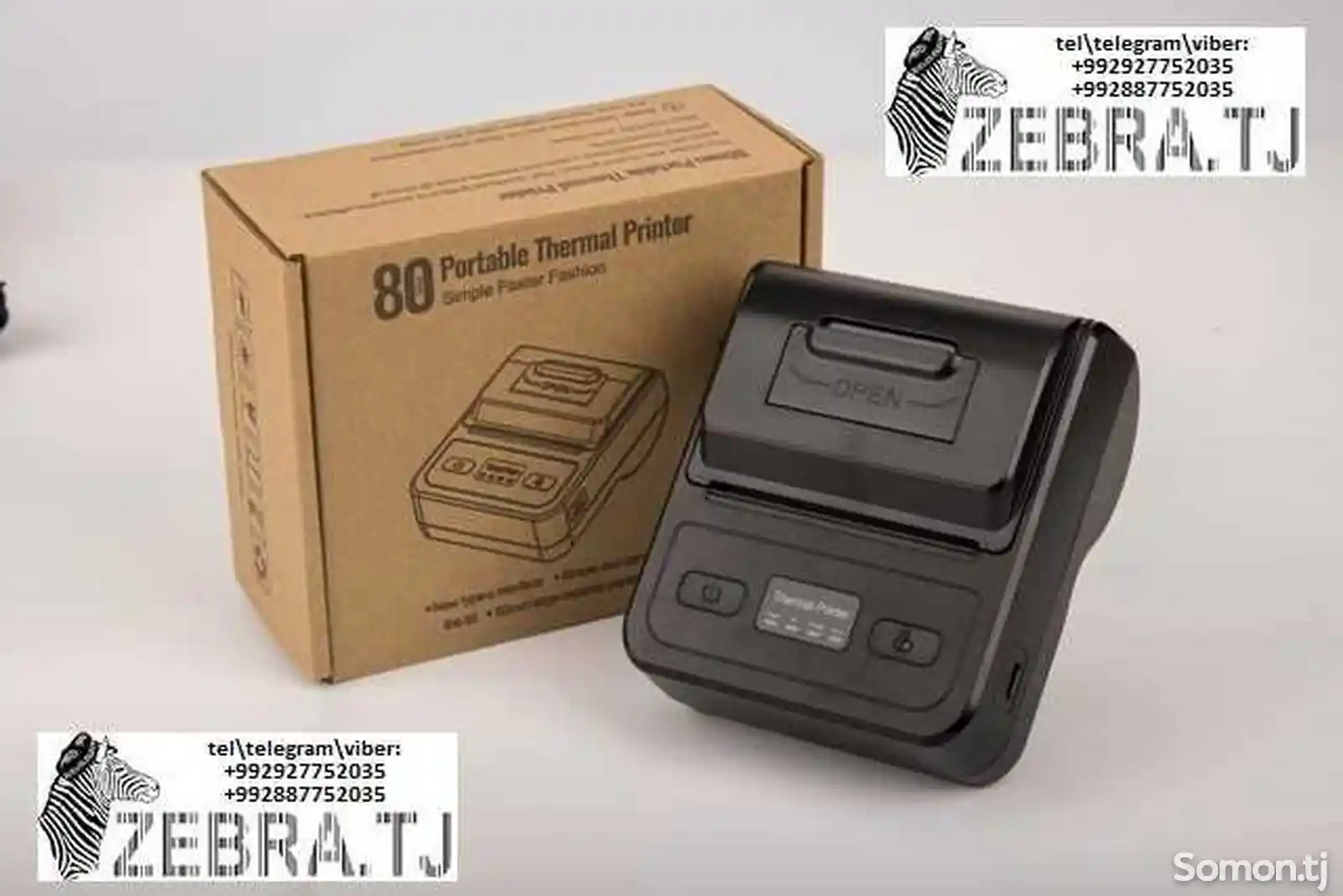 Мобильный принтер для печати чеков 80мм usb, bluetooth-9