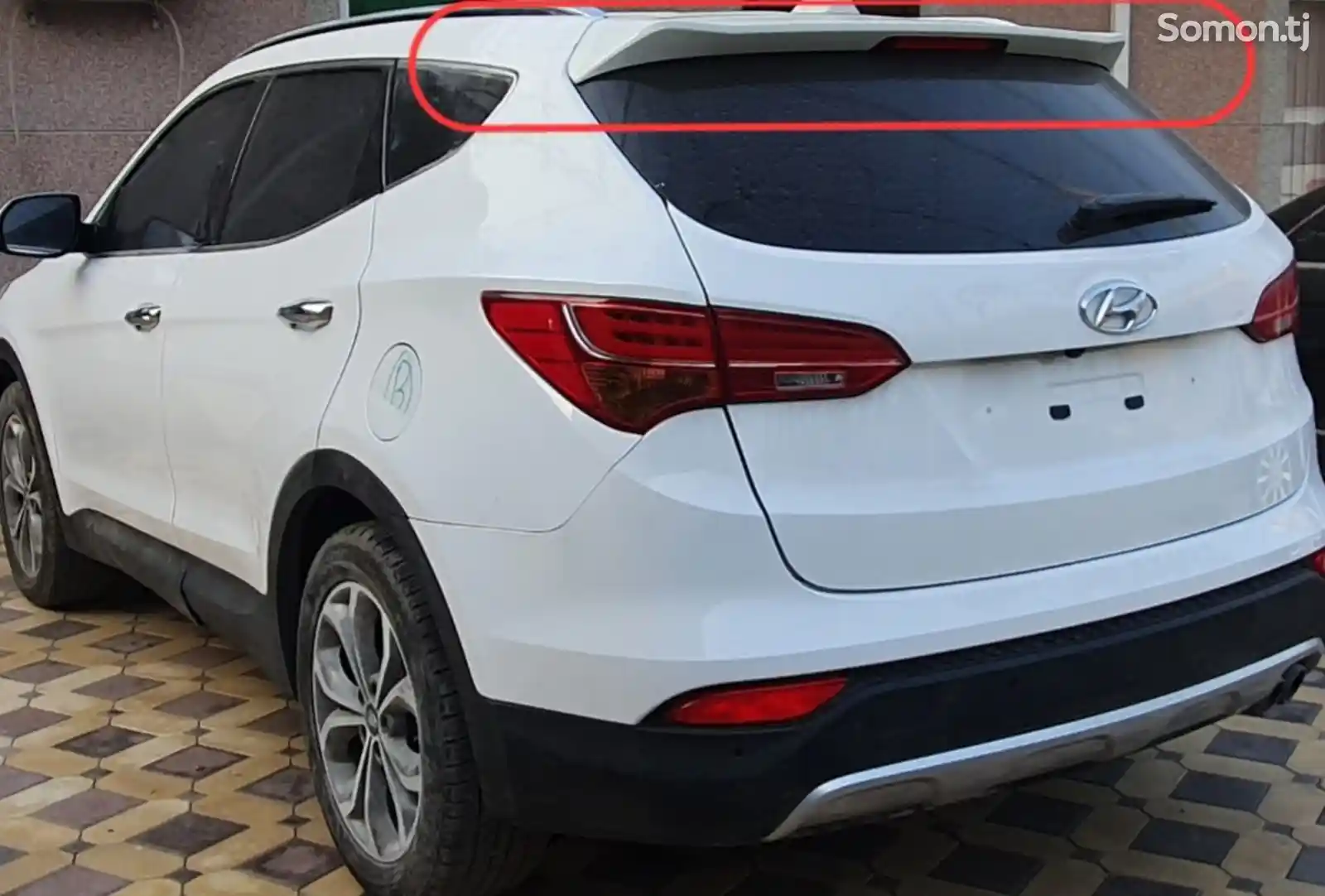 Спойлер на богажник Hyundai Santa fe 2015-1