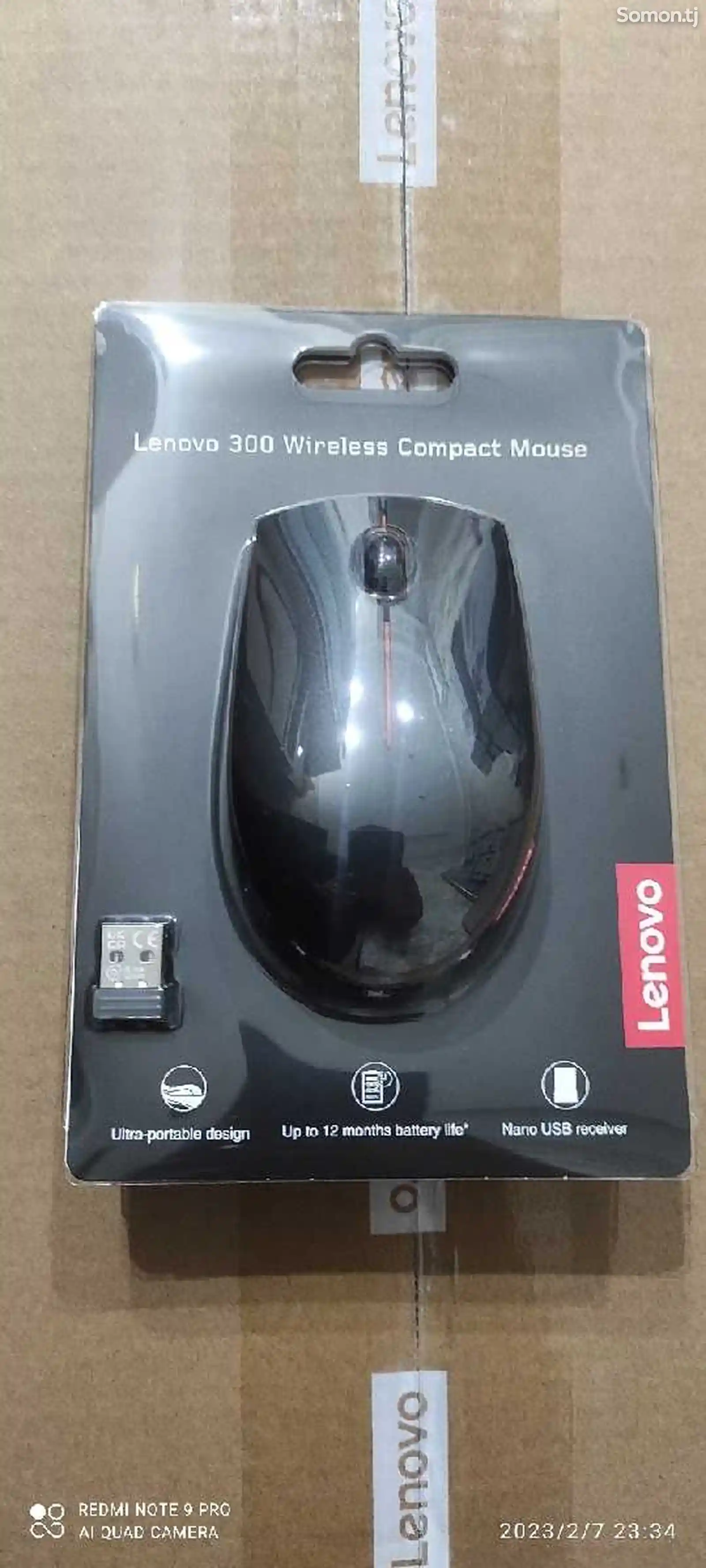Мышь беспроводная Lenovo 300 Black GX30K79401-1