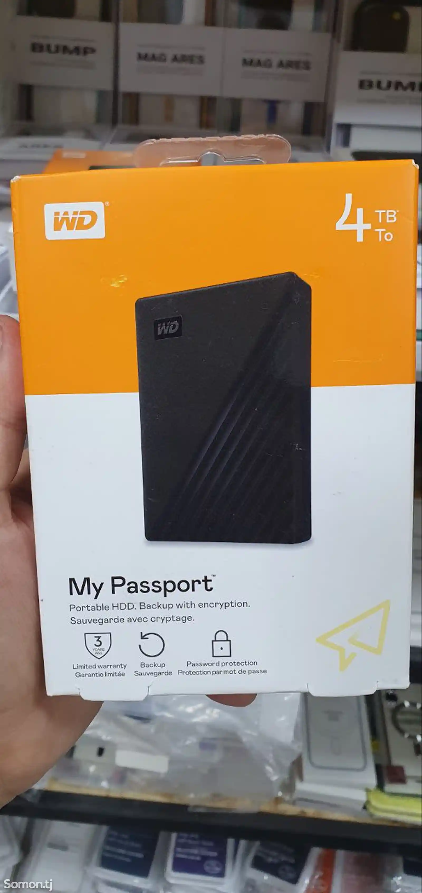 Внешний жесткий диск WD my passport 4TB