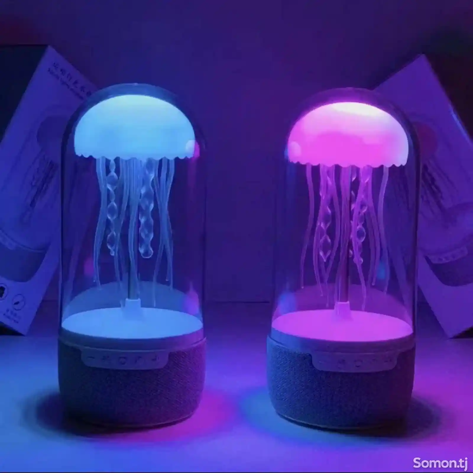 Колонка портативная беспроводная блютуз с подсветкой медуза-1