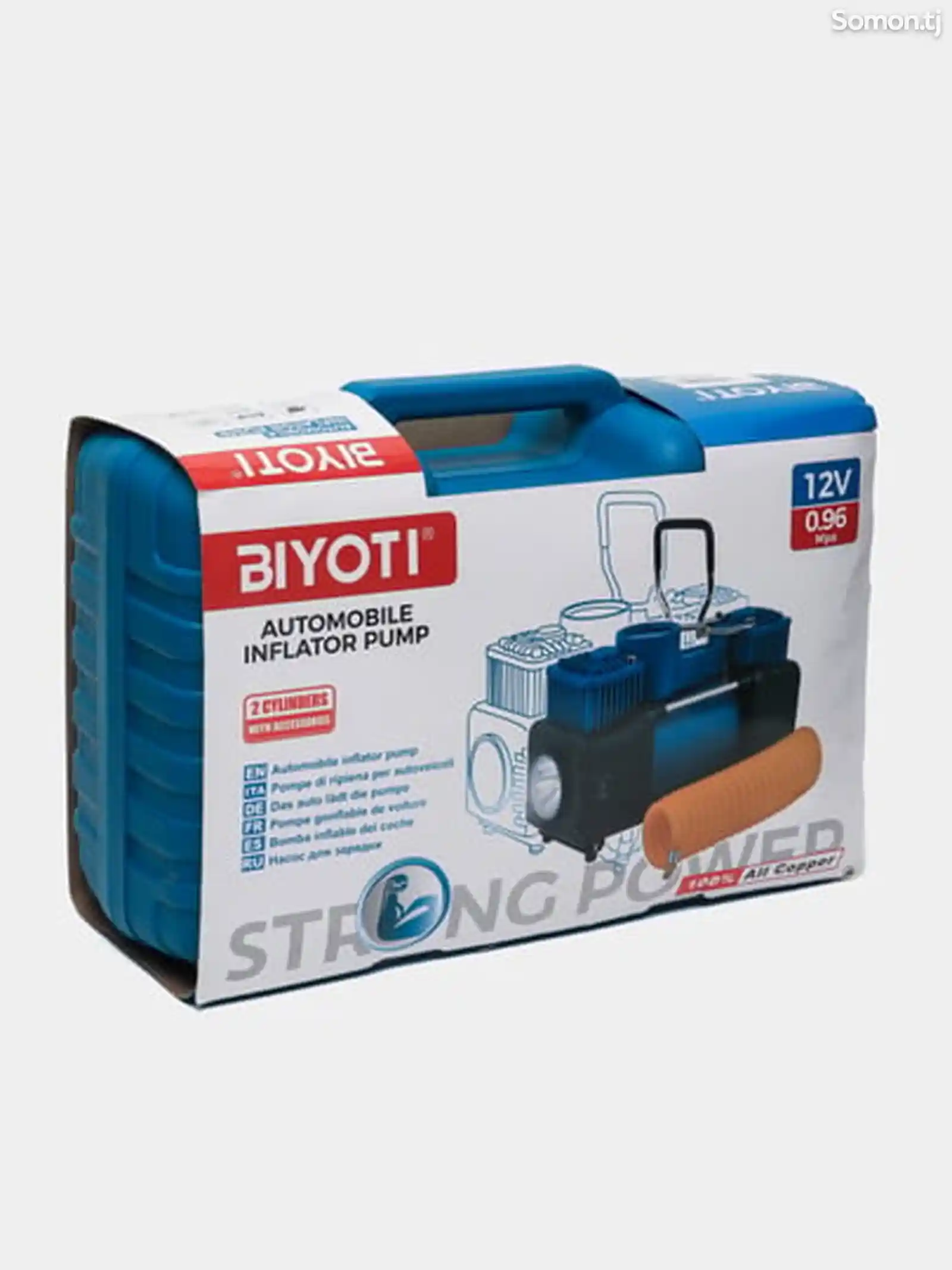 Автомобильный компрессор насос Biyoti BYT-QB-001-6