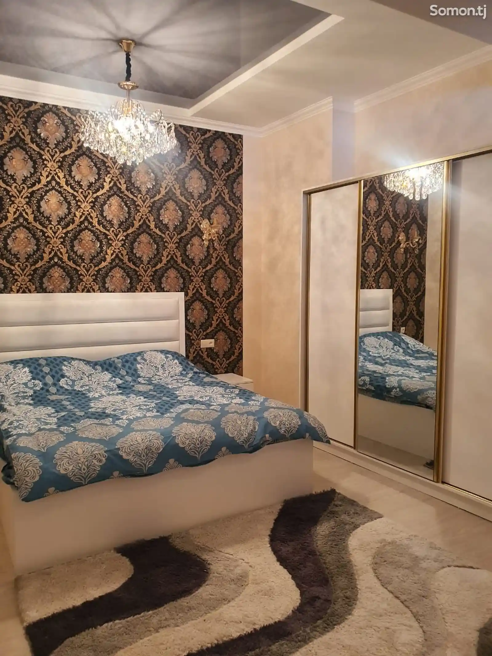 2-комн. квартира, 12 этаж, 85м², Сомони-1